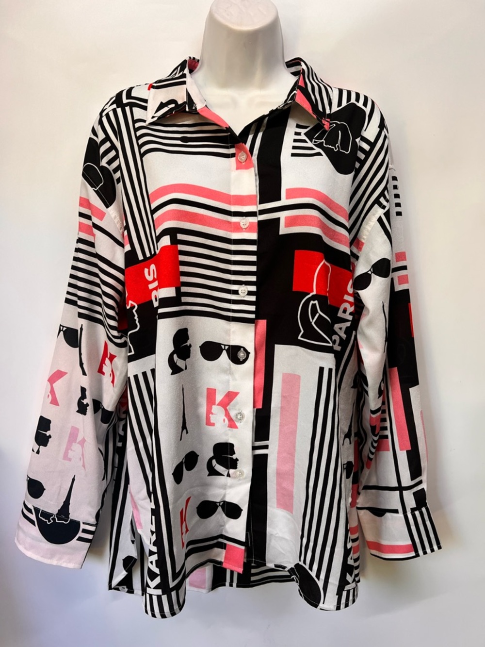 Karl Lagerfeld Paris collared button up